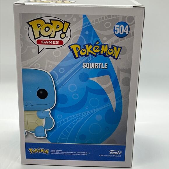 Funko Pop! Games Pokemon Squirtle (Metallic) Vinyl #504 Figure - Picture 4 of 7